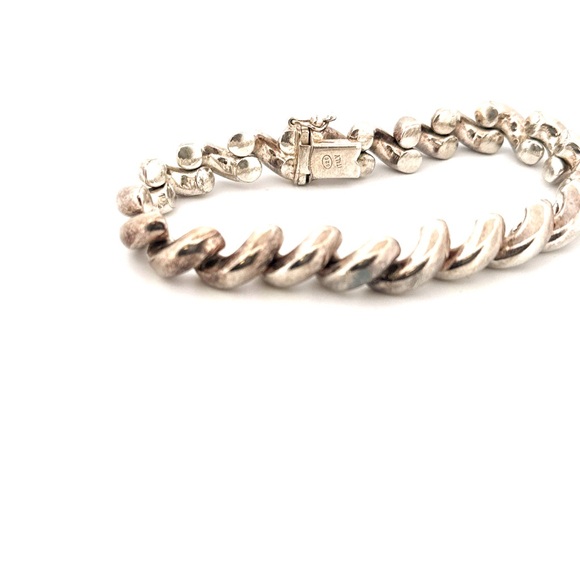 925 Sterling silver beautiful made in Italy large bracelet - Picture 2 of 9